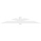 Ekena Millwork Redmond Architectural Grade PVC Gable Bracket, 108"W x 18"H x 6"D x 6"F, 4/12 Pitch GBP108X18X0606RED00 - alternate 3